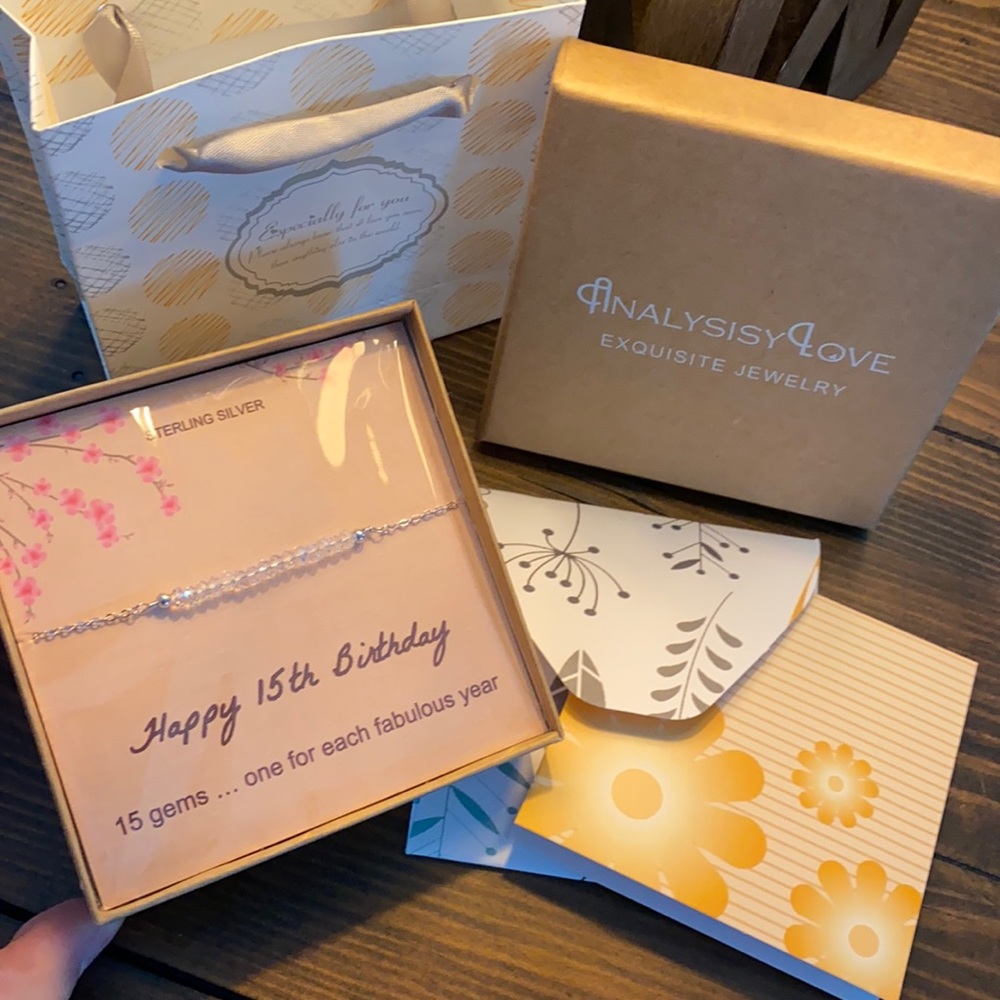 15th Birthday Milestone Gift Bracelet